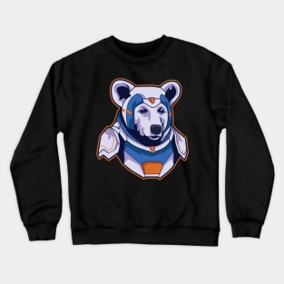 Bear Cyborg Illustration Crewneck Sweatshirt